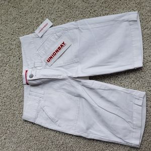 NWT UNIONBAY White Bermuda Shorts Size 3